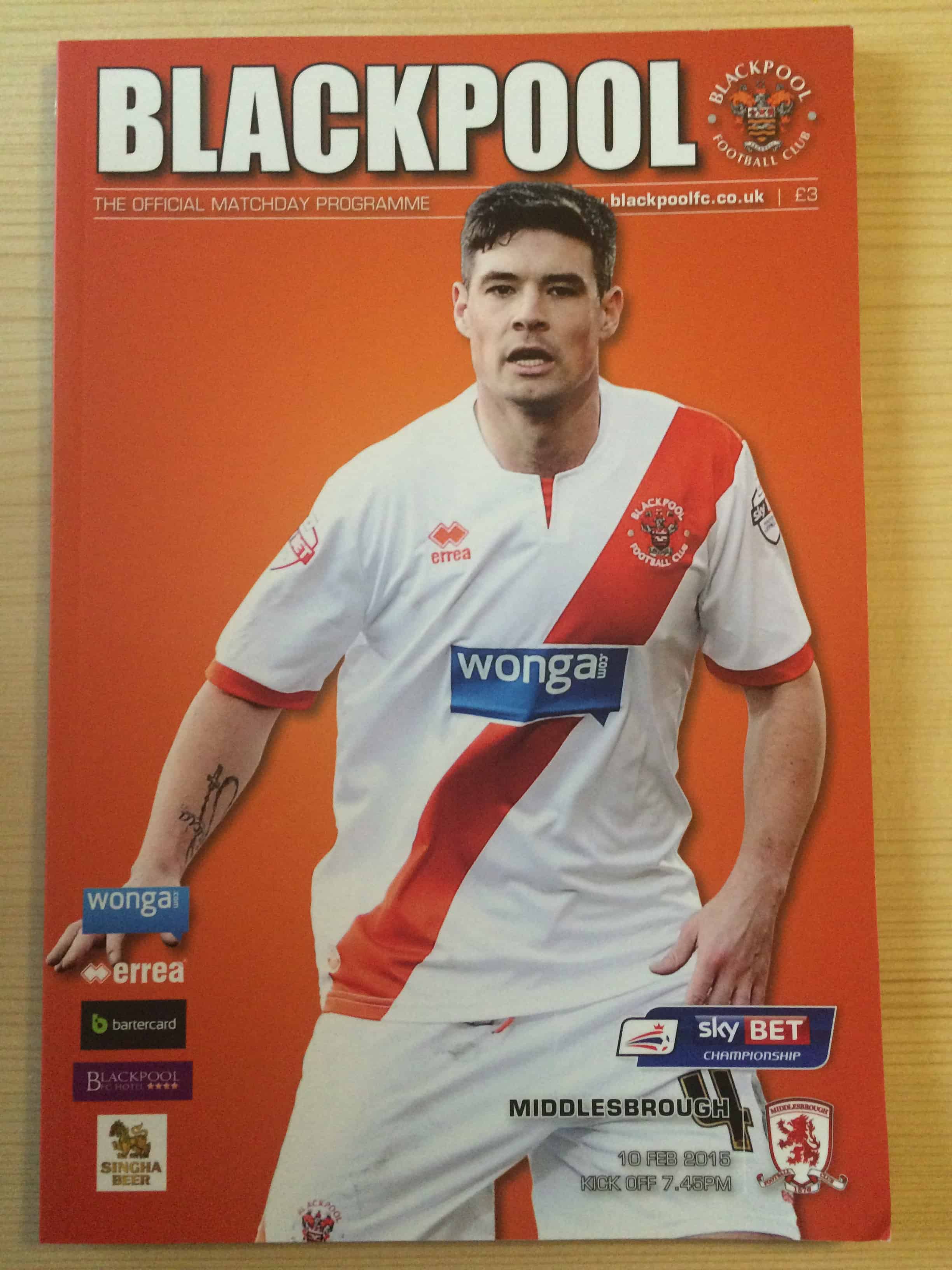 Blackpool FC v Middlesbrough FC